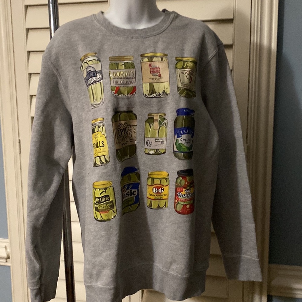 Soft Sweatshirt- Pickles! Medium - image 1